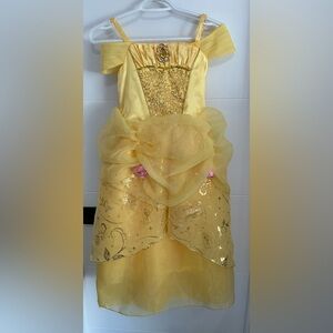 Disney: Girls Princess Belle Dress- Size 7/8